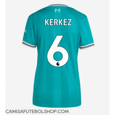 Camisa de time de futebol Liverpool Milos Kerkez #6 Replicas 3º Equipamento Feminina 2025-26 Manga Curta Camisa de time de futebol Liverpool Milos Kerkez #6 Replicas 3º Equipamento Feminina 2025-26 Manga Curta